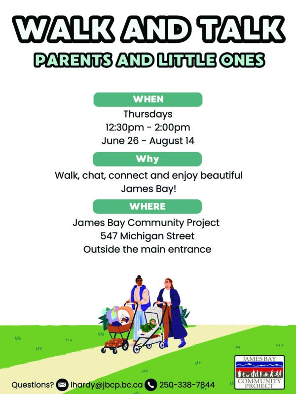 Walk & Talk - for Parents & Little Ones @ James Bay Community Project