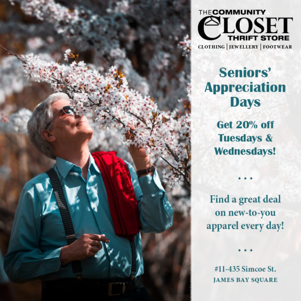 Seniors’ Days @ Community Closet Thrift Store