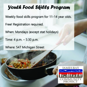 Youth Food Skills @ James Bay Community Project